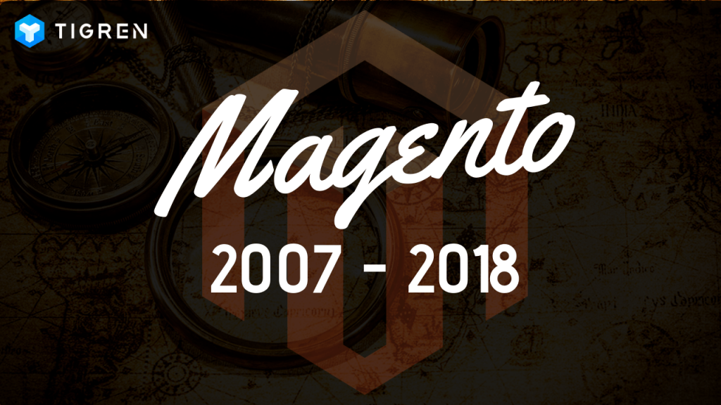 brief history of magento