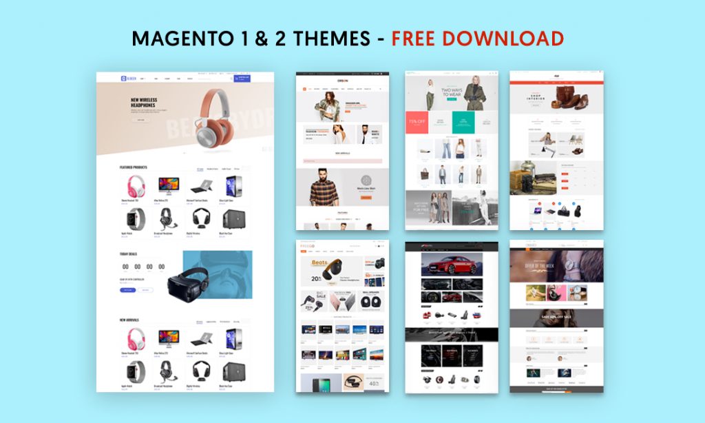 best free magento themes