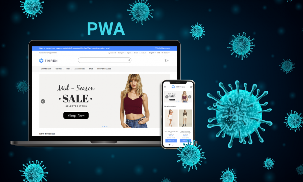 convert website to pwa in coronavirus pandemic