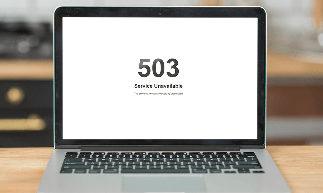 service temporarily unavailable error