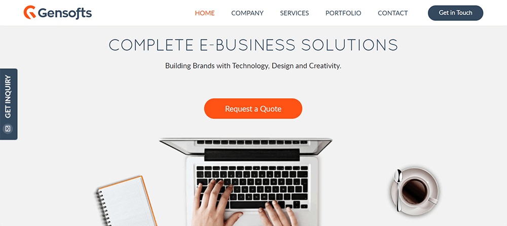 Gensofts, small business website design, web development