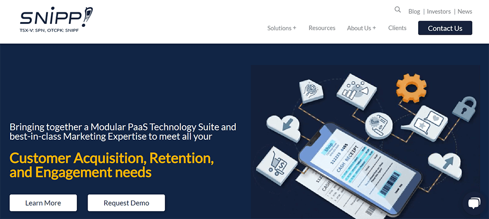 Snipp!, web design