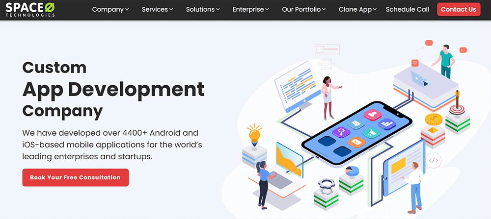 Space o e-commerce development