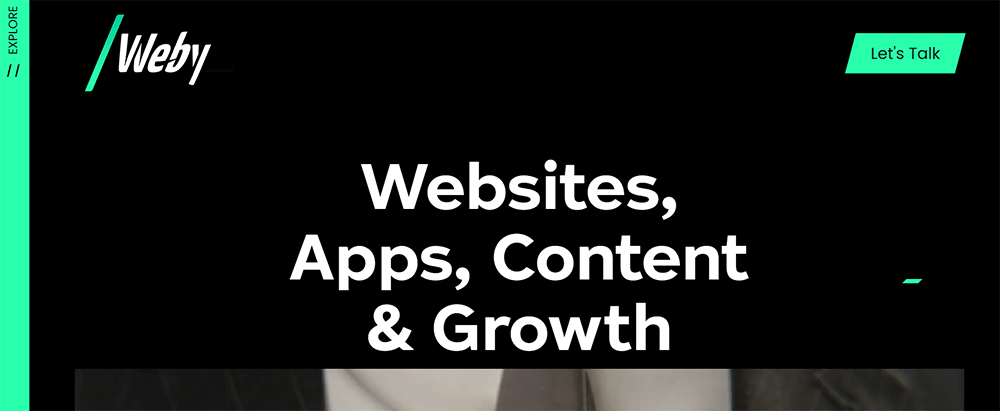 Weby award winning agency, web design