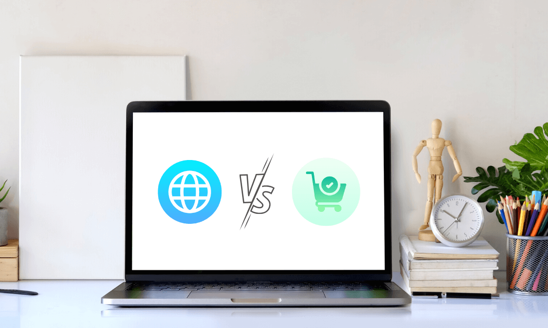 ecommerce website vs regular website