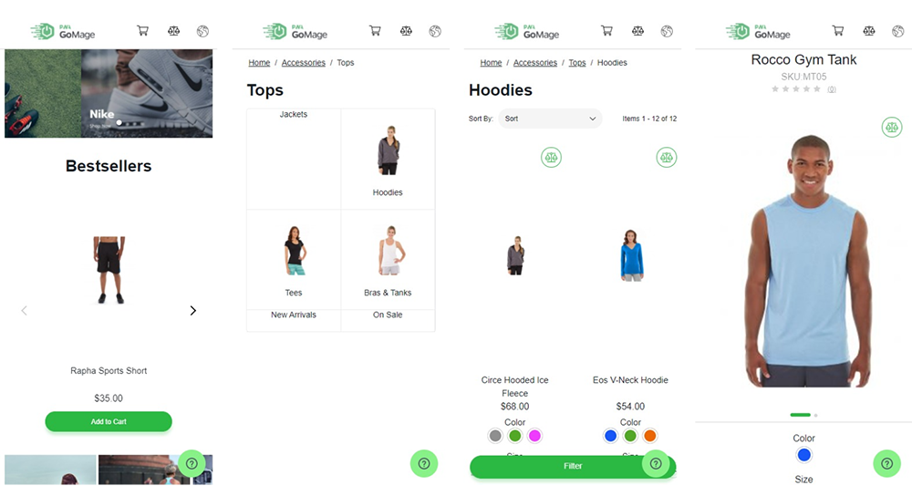 magento 2 progressive web app themes