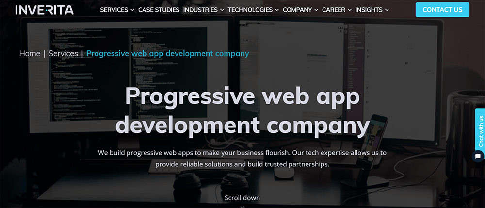 progressive web app design and development company