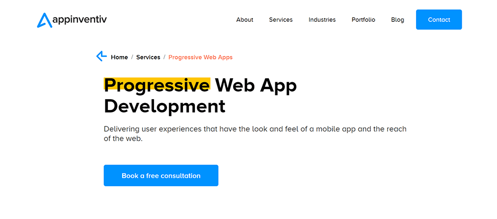 progressive web app developers
