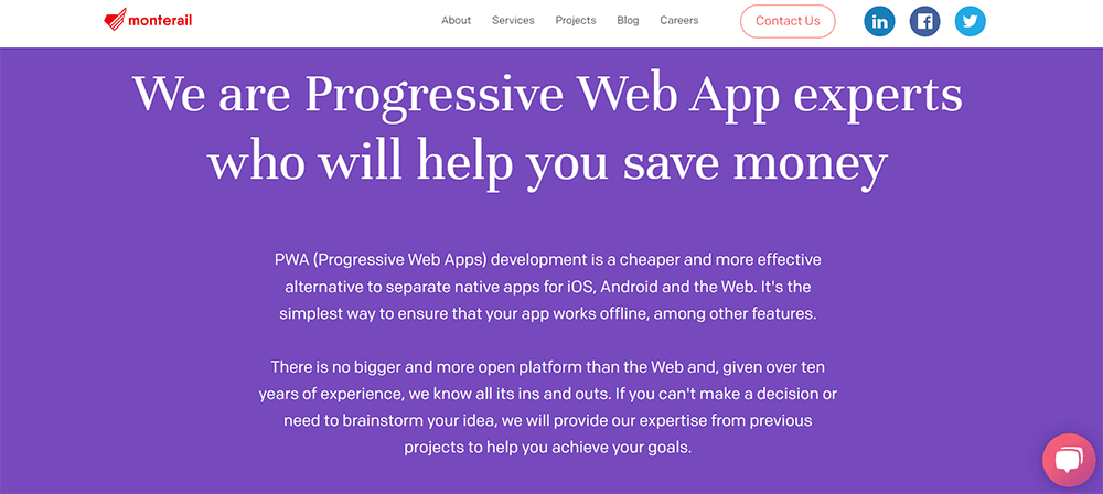 progressive web app development company