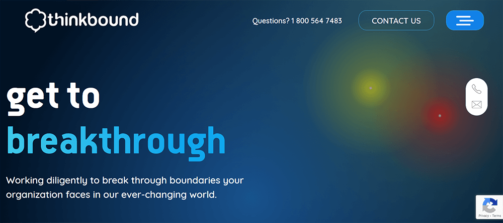thinkbound, web design