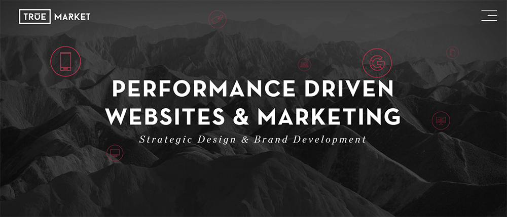 true market, web design