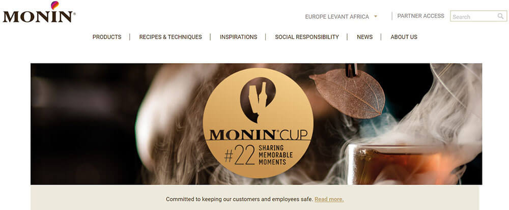 monin top magento websites