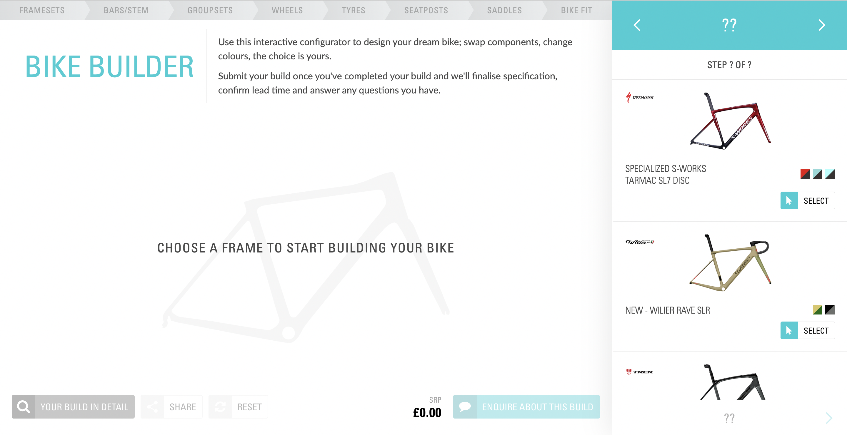 configuration in eccommerce website