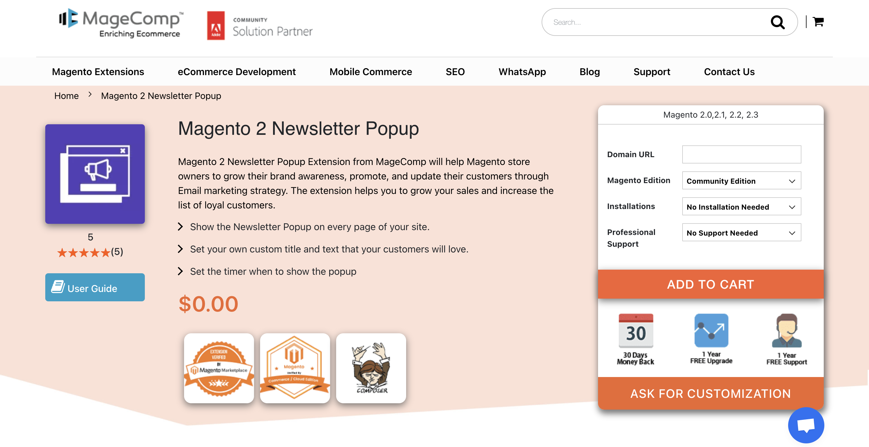 magento newsletter extension