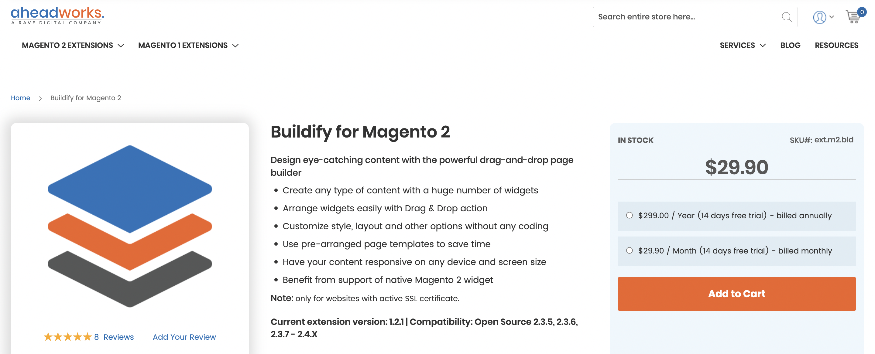magento 2 cms page builder extension