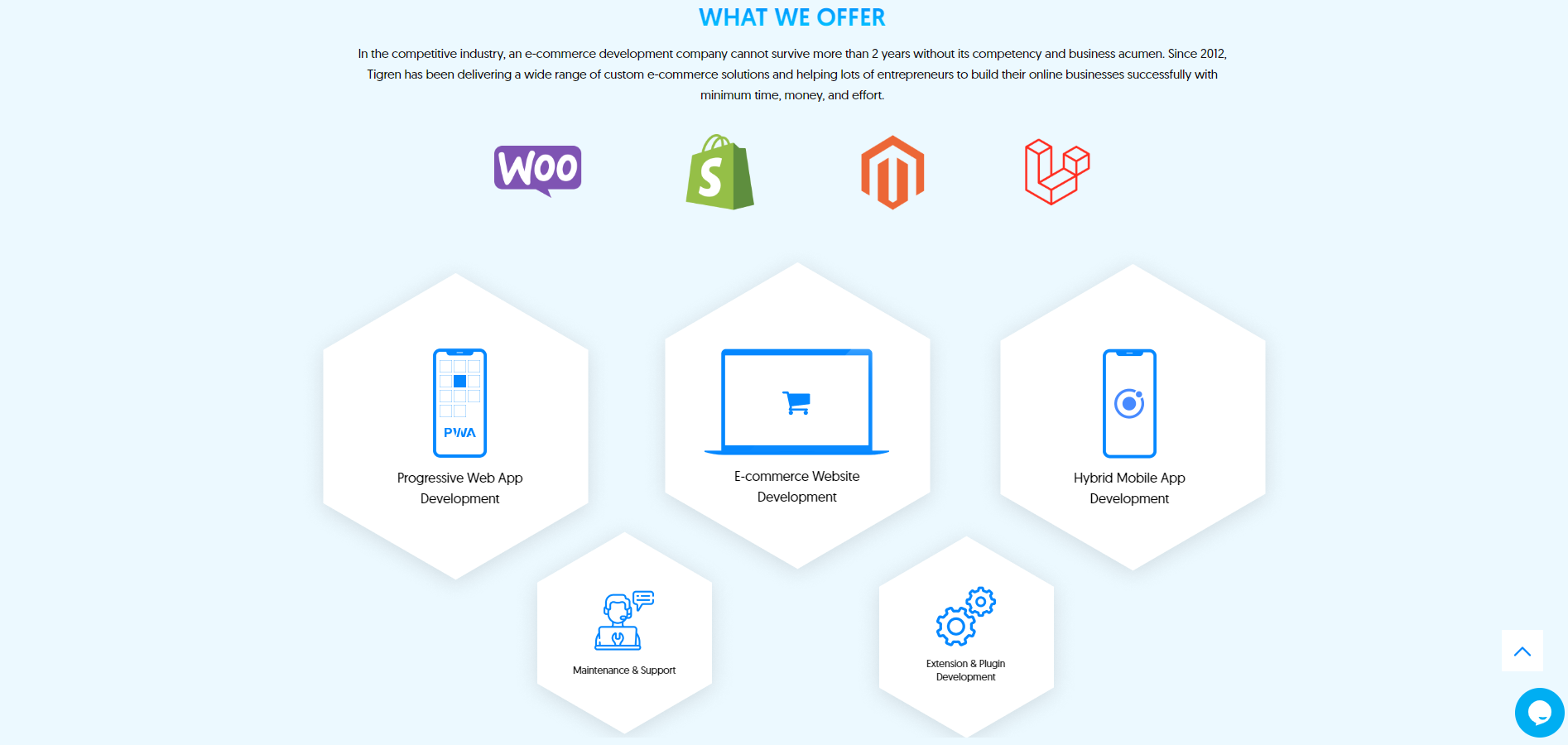 Various Magento development services