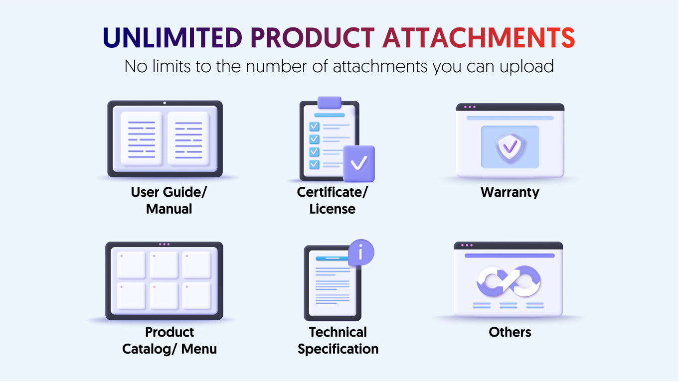 how to add product attachments shopify