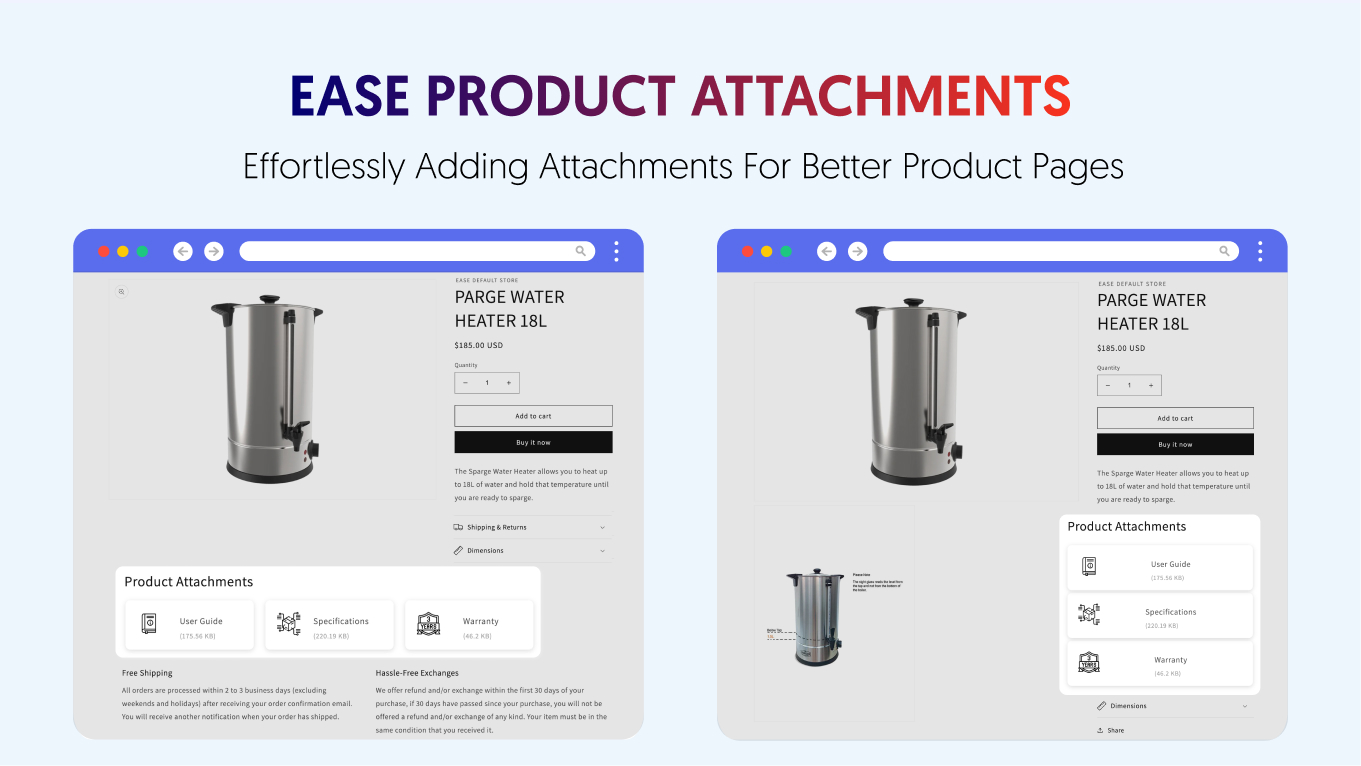 product attachments for shopify