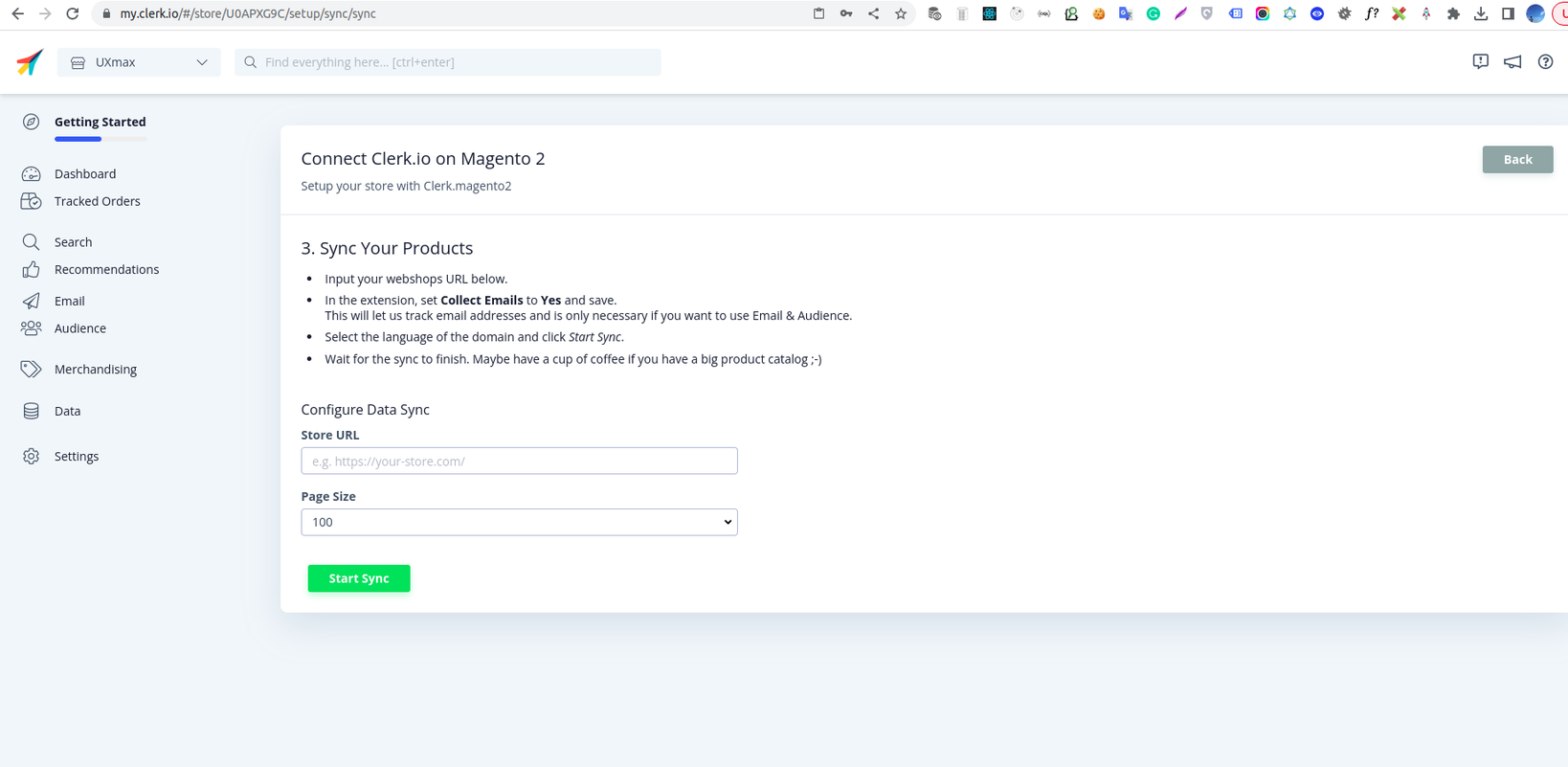 clerk.io pwa integration guide