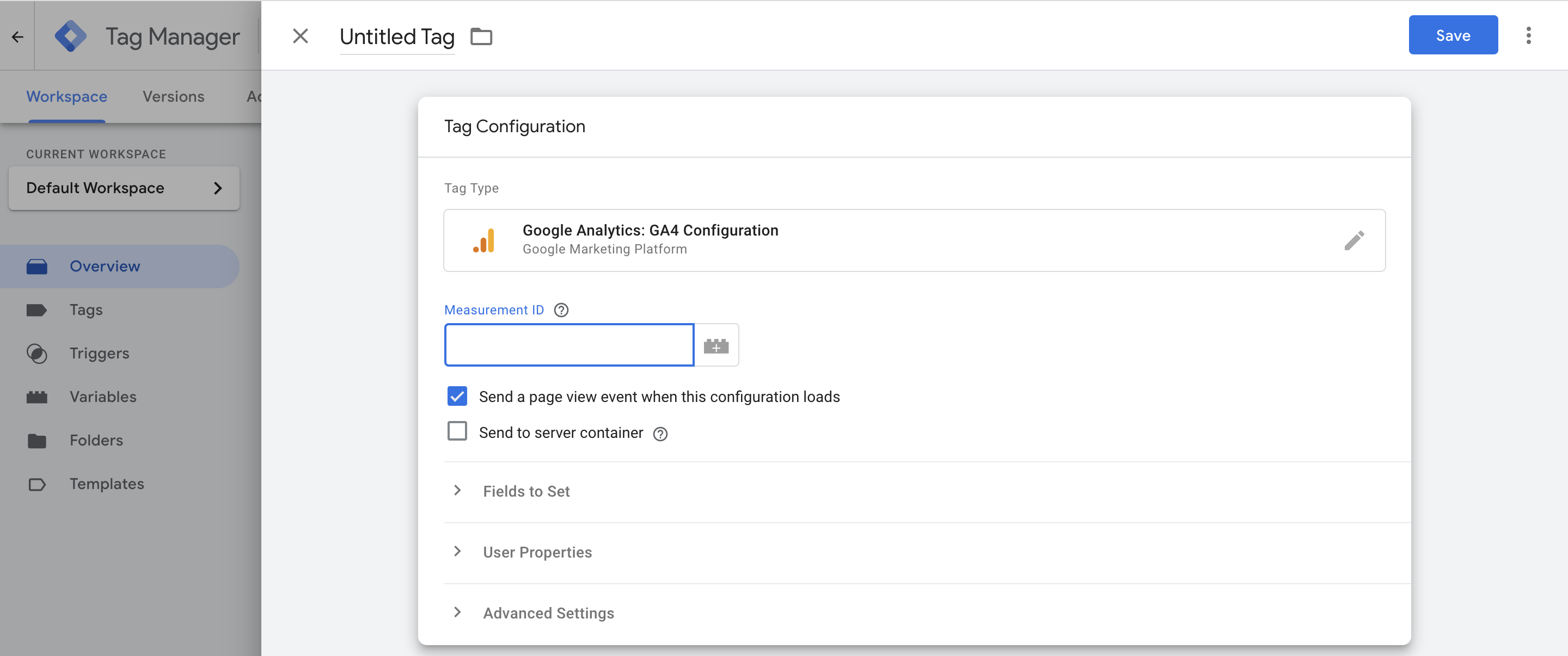 pwa google tag manager