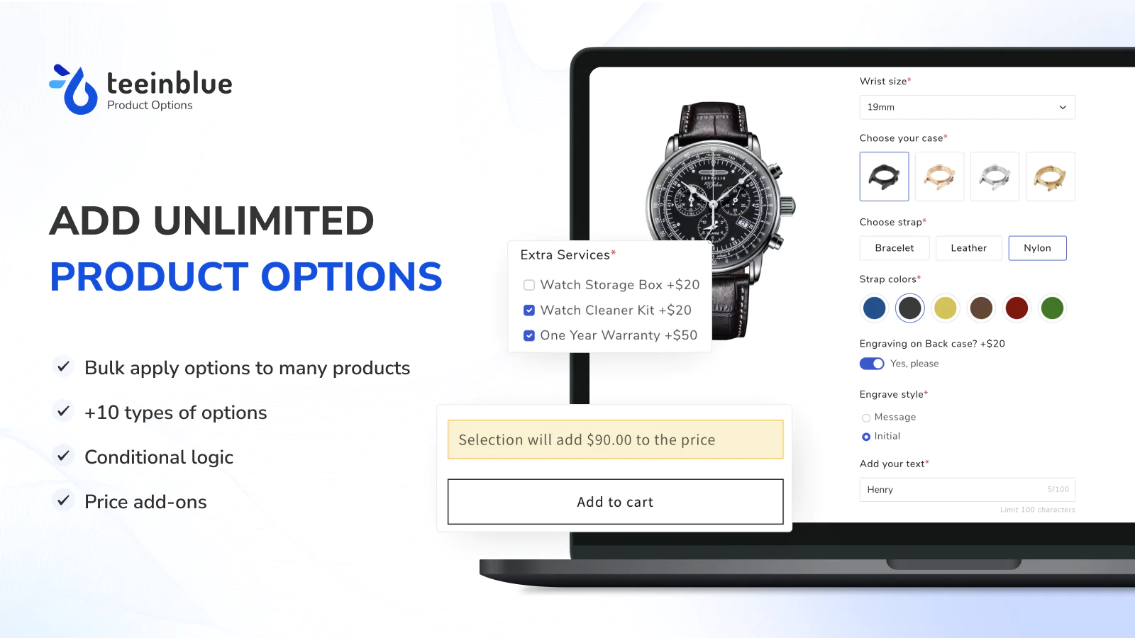 TIB Product Options & Variants