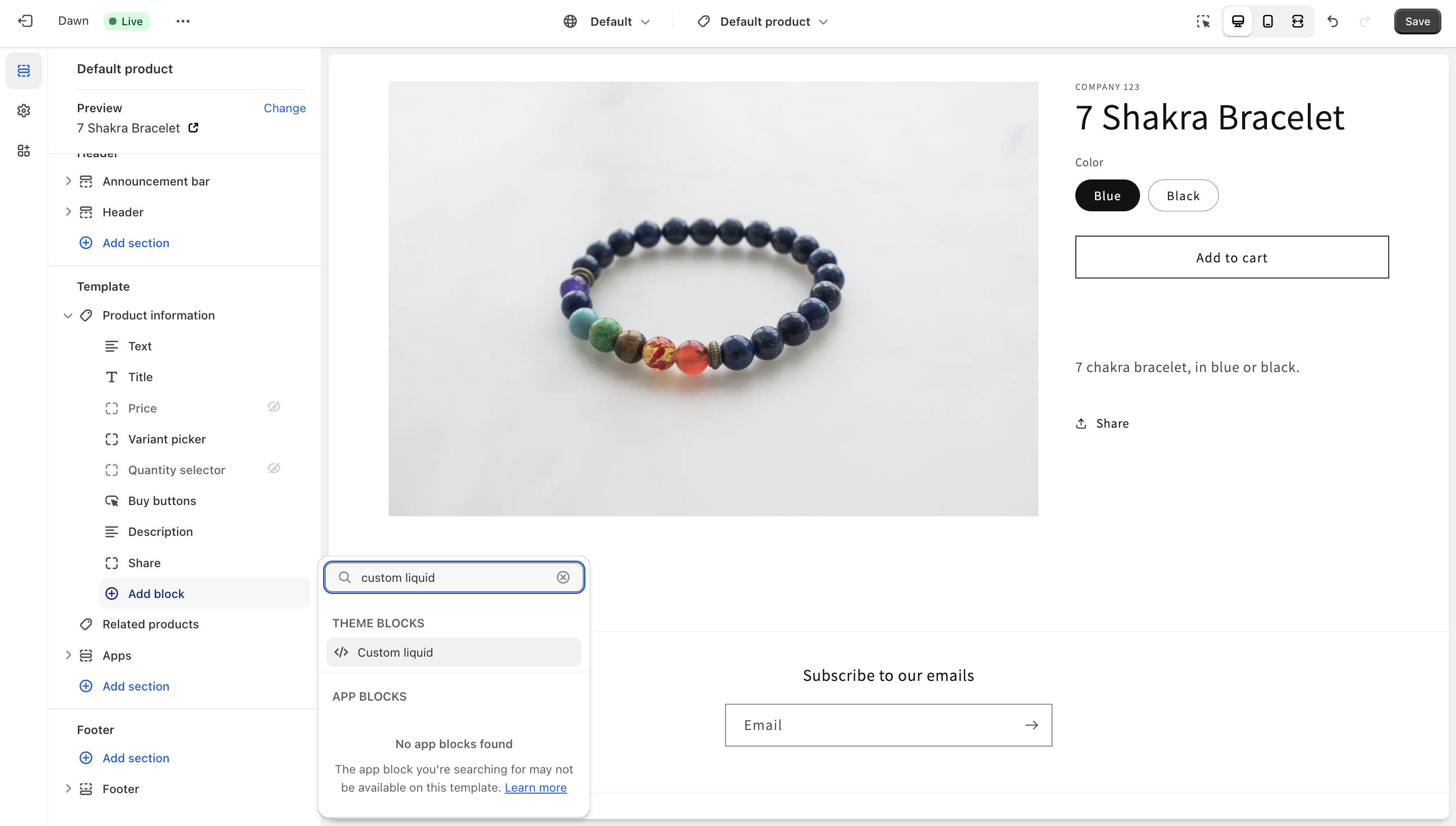 add text box to product shopify