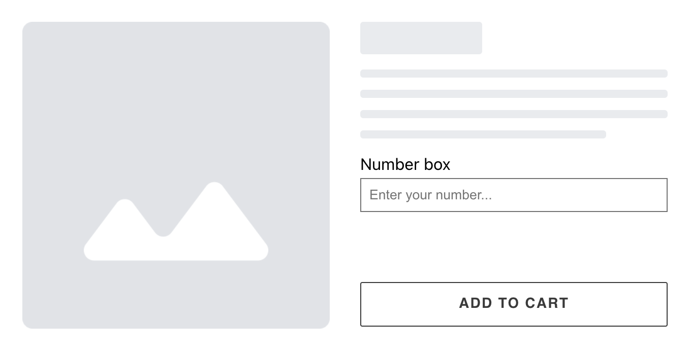 custom number field