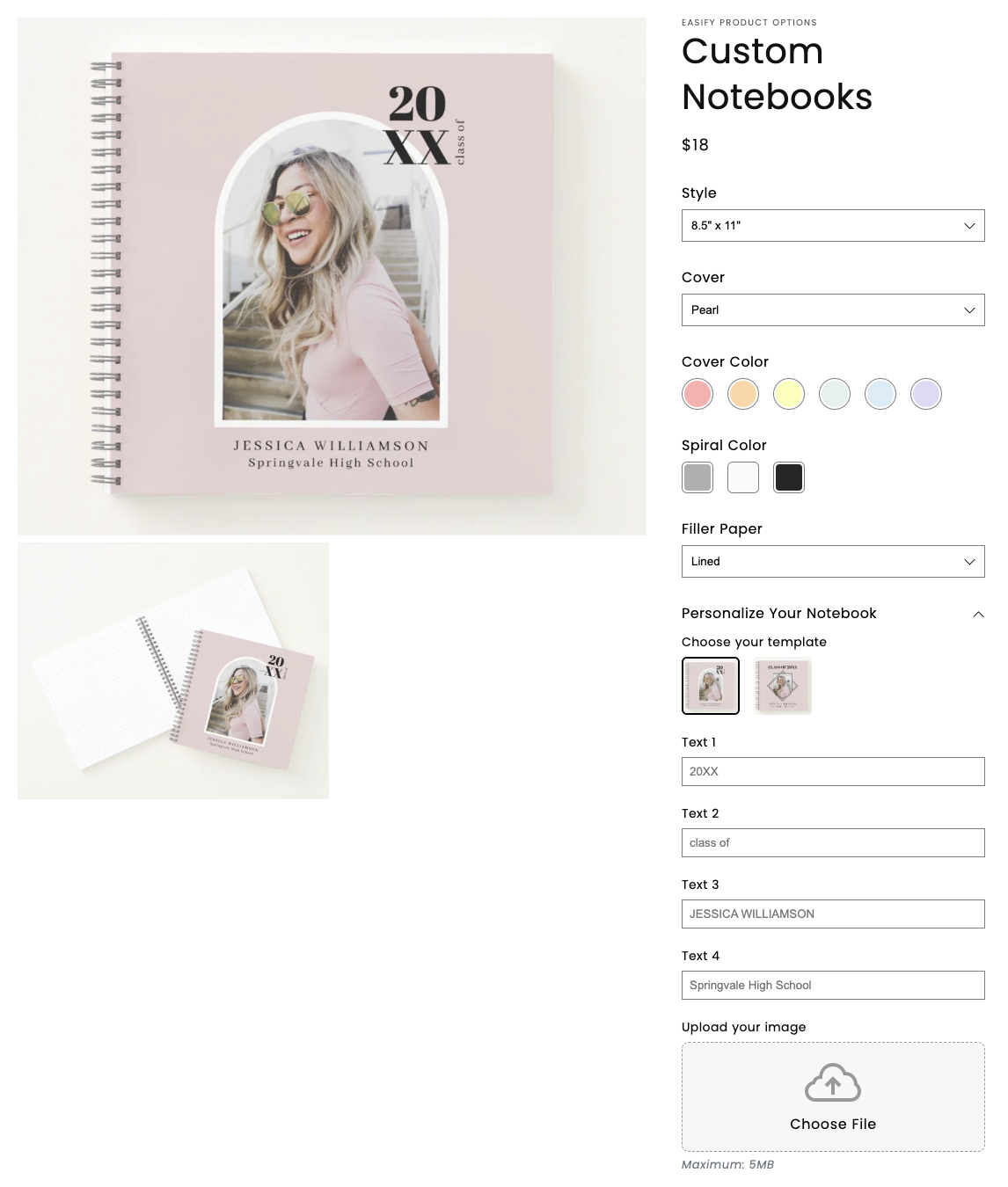 shopify add text box to product page