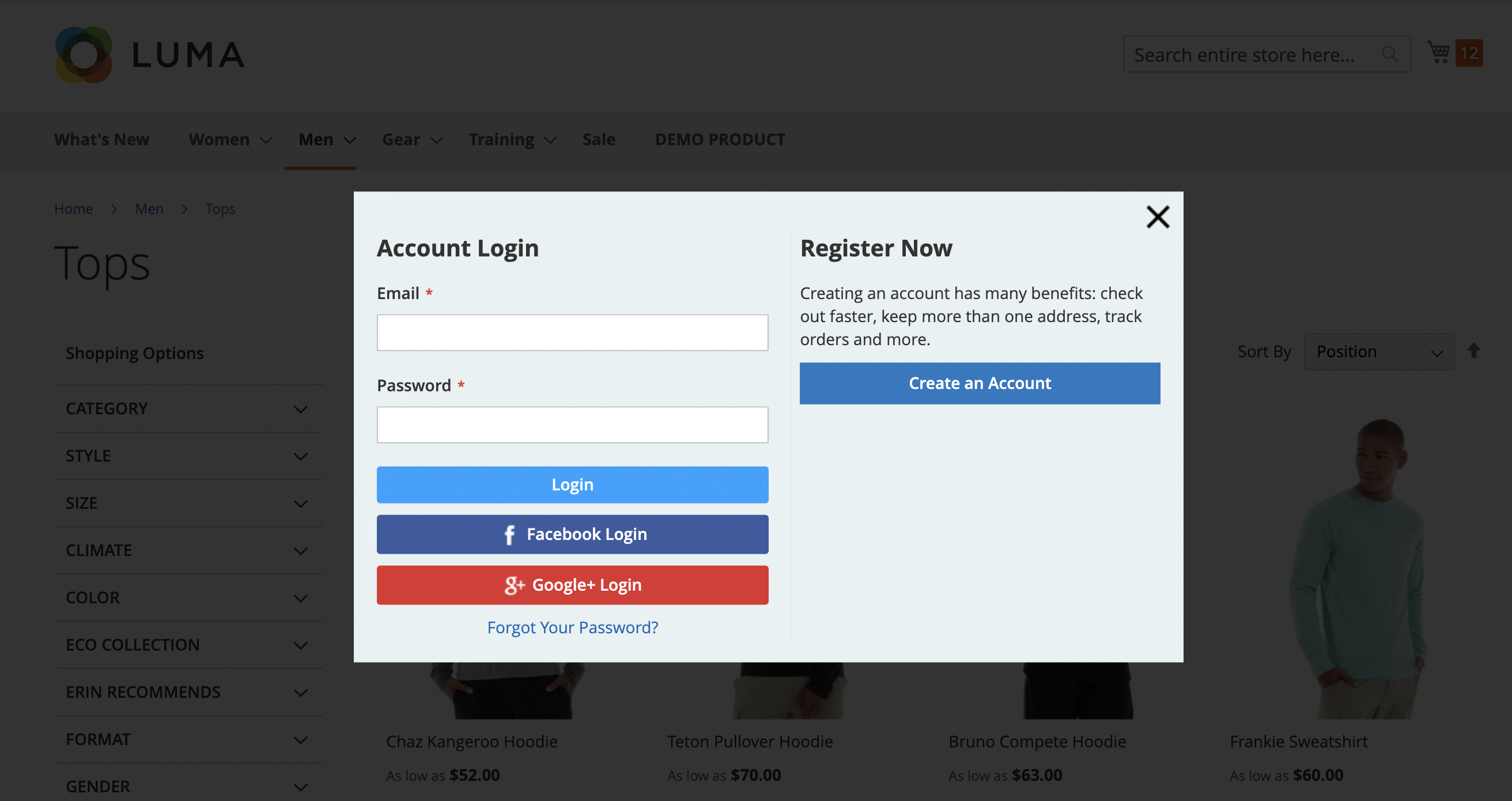 ajax login