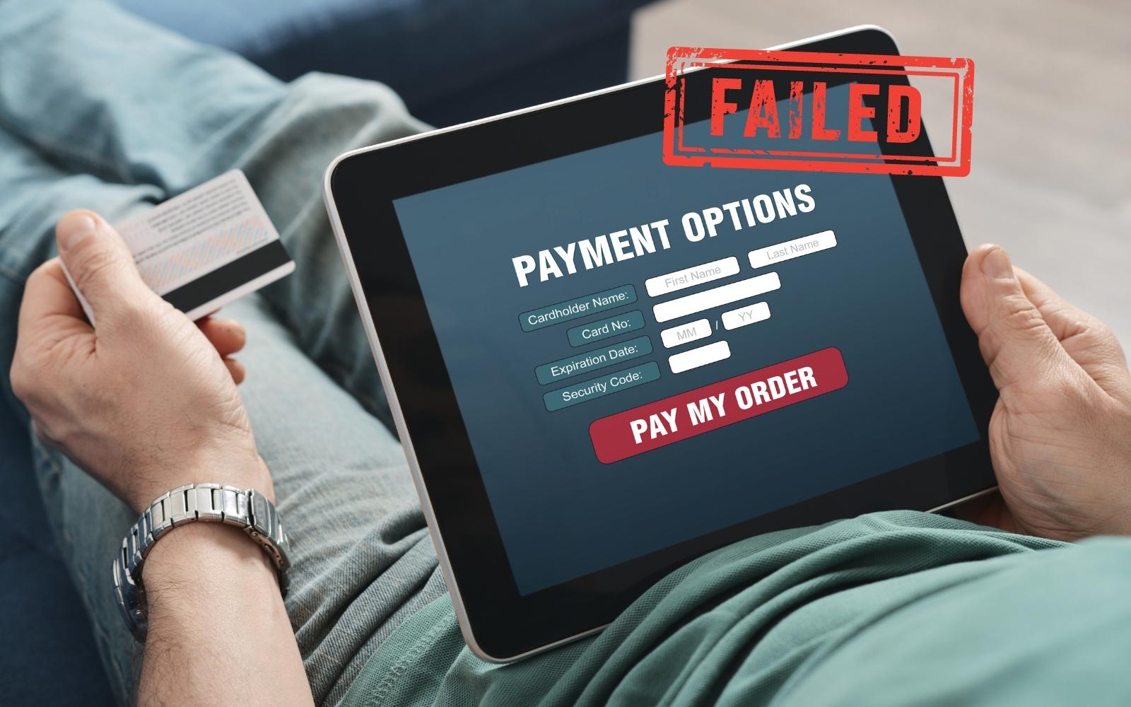 magento payment failure